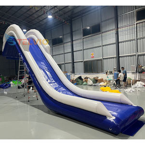 Juguetes Acuaticos Inflables Yacht Slide Juegos de agua Inflable Boat Dock Slide Sea Floating Slide para Fast Boat - Product Image 3