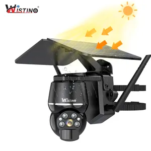 Wistino Icam 4MP太阳能无线4g摄像机运动检测彩色夜视Ubox太阳能摄像机