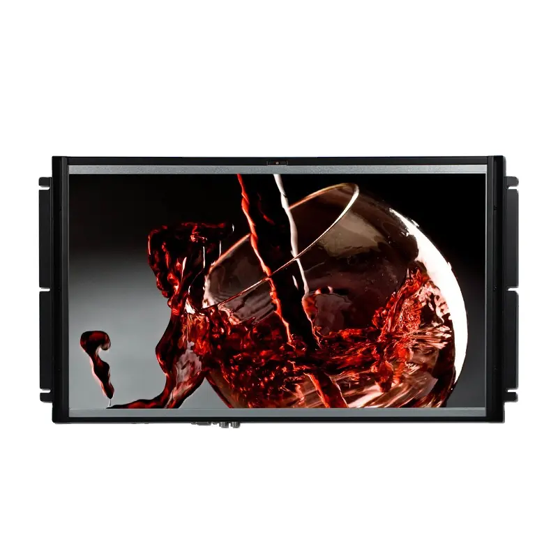 1000cd/m उच्च चमक एलसीडी मॉनिटर 21 "SKD 16:9 खुले धातु फ्रेम टच स्क्रीन प्रदर्शन डीवीआई HDMI