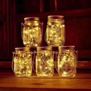 <span class=keywords><strong>Guirlande</strong></span> lumineuse en verre pour jardin, clôture, pelouse, arbre, mariage et fête, lanterne féerique à LED <span class=keywords><strong>solaire</strong></span> pour l'extérieur - Product Image 3