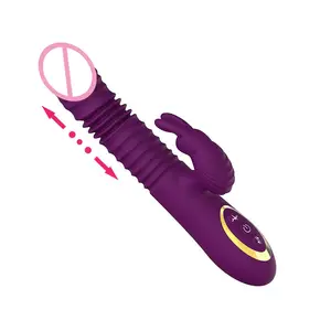 特殊环形手柄优雅USB充电g点阴道刷兔子按摩振动器女性成人搞笑性玩具