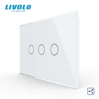 Livolo AU/US標準3ギャングタッチスイッチ3ウェイ3ギャング2ウェイプレートスイッチ