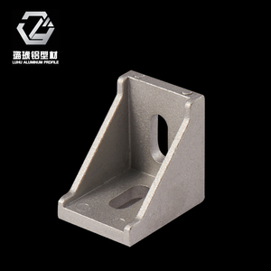 Connecteur d'angle en aluminium Luhu 45x45, raccord en alliage d'aluminium pour profilé, accessoire de jonction à angle droit - Product Image 3