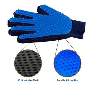 2-in-1 Deshedding & Massage Mitt Flexible 5 Fingers Pet <b>Hair</b> Removal Glove for Dogs & Cats Bathing & Grooming - Product Image 3