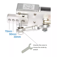 Moteur linéaire 12V 24V 30mm course bricolage moteur à engrenage à vis sans fin alternatif avec contrôleur de vitesse