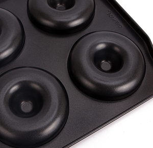 CHEFMADE WK9038 Carbon Steel Bakeware Nonstick 6 Cup Cavity Jumbo Giant 6-cavity <strong>Large</strong> <strong>Donut</strong> <strong>Pan</strong> for Oven Baking