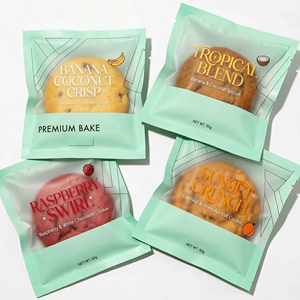 Customized Small Clear Heat Sealing Cookie <strong>Bags</strong> Printed Design Food Grade Laminated Plastic Single Baking Packaging <strong>Bread</strong> <strong>Bag</strong> - Product Image 1