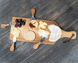 Ensembles planche à <span class=keywords><strong>fromage</strong></span> et plateau <span class=keywords><strong>de</strong></span> service, en bois d'acacia naturelle, pour la maison - Product Image 4