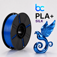 Filament PLA Soie Bicolore Becreative 1,75 mm 1 kg Haute Vitesse pour Imprimante 3D, Tiges en Plastique 190-220, Finition Métallique Brillante AMS