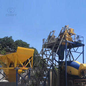 Centrale à béton Corey HZS25 personnalisée avec mélangeur à double arbre et système de contrôle PLC, centrale à béton fixe - Product Image 2