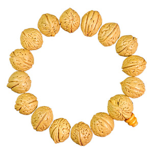 Pulsera Peach Pit de 14 mm con forma de fruta natural, estilo étnico, joyería para uso diario - Product Image 5