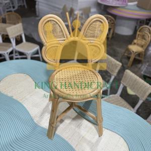 Handmade Rattan <b>Kids</b> <b>Chair</b> Cute Toddler Seating Eco-Friendly Baby Furniture Natural Wicker <b>Chair</b> for Birthday Party - Product Image 3