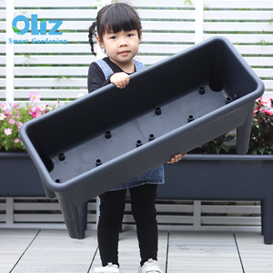 Macetas de Plástico Baratas Oliz, Macetas Grises para Plantas de Jardín y Vegetales con Autorriego - Product Image 2