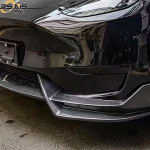 Pour Tesla modèle 3 modèle Y Kit de carrosserie en Fiber de carbone Style ADR becquet de lèvre avant diffuseur arrière jupes latérales Kit de carrosserie de <span class=keywords><strong>voiture</strong></span> Aero - Product Image 4