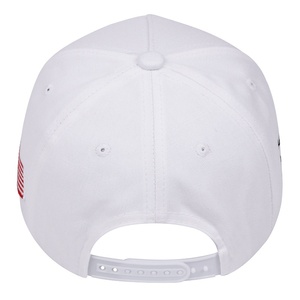 Gorra de Béisbol Deportiva para Hombre, Estilo Dad Hat, Personalizada, 100% Algodón, con Bandera de Estados Unidos Bordada, Precio Económico, Blanca, Clásica - Product Image 5