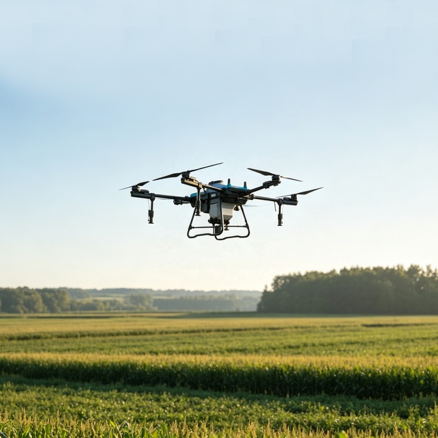 Highly Efficient Battery Powered Automated Crop Spraying Drone