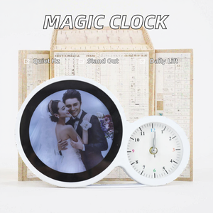 Cadre photo magique à mécanisme d'horlogerie qui s'extinct et devient un miroir, un cadre photo créatif et un miroir de maquillage. - Product Image 3
