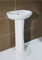 Lavabo en céramique et piédestal de toilette Inodoros deux pièces Eco Siphonic Conjunto Sanitarios