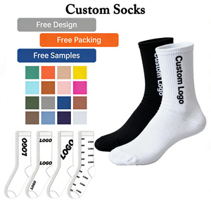 Wholesale Custom Embroidered <strong>Socks</strong> Cotton Crew Comfortable Mens Sports Personalized <strong>Socks</strong> <strong>for</strong> <strong>Gym</strong> Fitness - Product Image 1