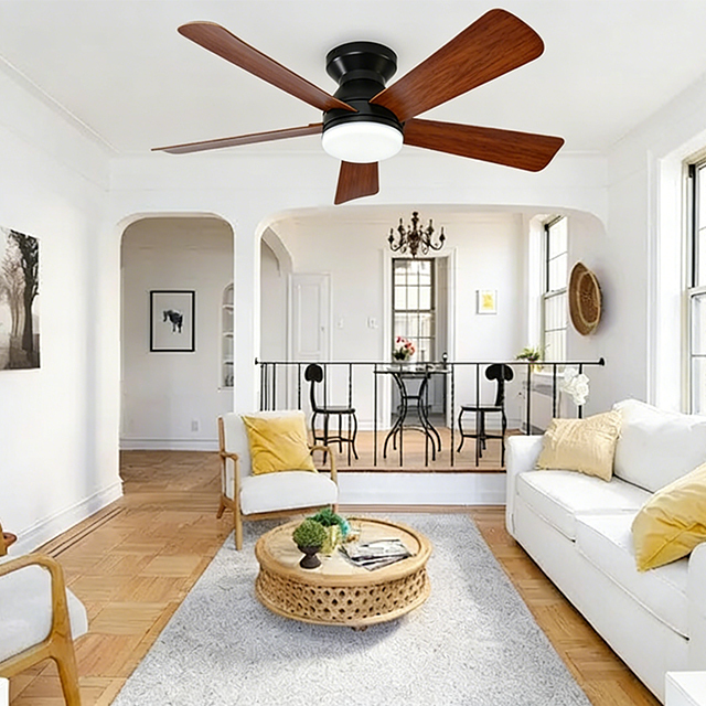 High Quality 5-Blade ABS Ceiling Fan with Silent Remote Control for Living Room and Bedroom Comfortable Cooling