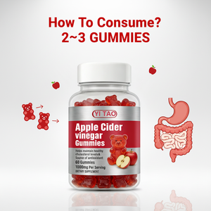 Les gommes au vinaigre de cidre de pomme favorisent la digestion et la détoxification, et sont riches en vitamine B12, en betterave et en grenade. - Product Image 2