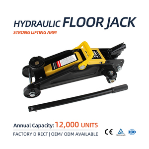2500kg 3 Ton 6000lb Heavy Duty Metal Hydraulic Floor <strong>Jack</strong> with Trolley Two Piston Quick Lift CE Certified - Product Image 1