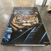 Panneaux muraux en SPC marbré brillant UV de 3 mm d'épaisseur imprimés en 3D pour la décoration murale