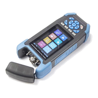 Compteur de puissance 8 en 1 Source de lumière VFL Testeur RJ45 60KM 24/22dB 1310/1550nm Carte d'événement Mini OTDR