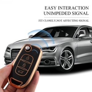 Kuvi pour Renault <span class=keywords><strong>Kadjar</strong></span> Captur Megane Sandero Stepway Logan Clio 5 <span class=keywords><strong>Arkana</strong></span> 2020 2021 TPU Car Flip Key Case Cover Key Protector - Product Image 6