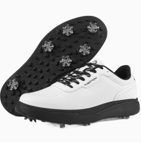 Zapatos de Golf Negros para Hombre, Zapatillas de Golf con Cordones, Suela con Tacos, Calzado Deportivo de Entrenamiento - Product Image 3