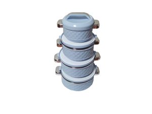 Elegante Juego de 4 Recipientes Térmicos para Alimentos de 2.3L, 4.5L, 6.5L y 8L, <span class=keywords><strong>con</strong></span> Diseño de Diamantes, Interior de Acero Inoxidable, para Servir en Fiestas - Product Image 6