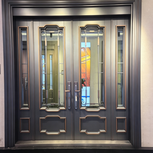 Puerta de Entrada de Lujo en Aleación de Zinc con Diseño Personalizado Único, Estilo Palacio, Anticorrosión, Color Oro Rosa, Grado de Seguridad - Product Image 6
