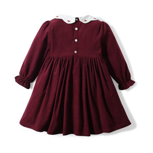 Vestiti per bambini abiti per bambine <span class=keywords><strong>abito</strong></span> Smocked a mano inverno natale abbigliamento per bambini vestiti da bambina a maniche lunghe - Product Image 2