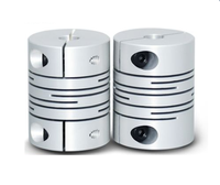 Accouplements d'arbre flexibles en alliage d'aluminium DC personnalisables, compatibles OEM pour machines et imprimantes 3D