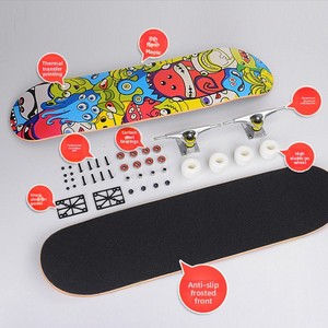 Planche à roulettes professionnelle de 31 pouces en bois d'érable pour le street-skating, à quatre roues, pour bébés, avec deck concave double kick, Jinhua Zhejiang - Product Image 2