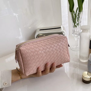 For Boshiho Custom Women's PU Leather Makeup <b>Bag</b> Large Capacity <b>Small</b> Cosmetic Travel Accessories Toiletries <b>Bag</b> Fashion Style - Product Image 3