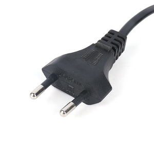 EU VDE 1.5m 250V <span class=keywords><strong>2</strong></span>.5A H03VVH2-F 0.75mm 구리 PVC CEE 7/16 IEC C7 8자형 AC <span class=keywords><strong>2</strong></span>핀 플러그 건설용 전원 코드 - Product Image 3
