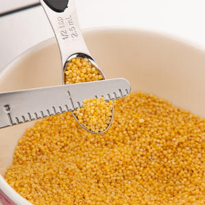 ステンレス製13点セット丸型計量カップ＆スプーンセット多用途ベーキングツール家庭用キッチン調味料＆塩スプーン - Product Image 4