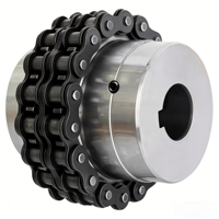 Durable 45 #   Accouplement de chaîne à rouleaux en acier au carbone à dents trempées KC, universel et flexible, marque SFS, directement de l'usine