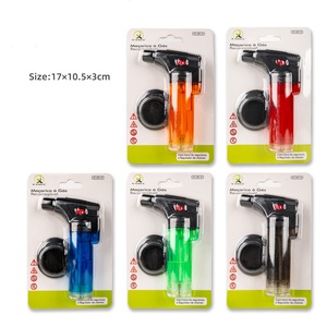 Briquet à flamme jet coupe-vent rechargeable, torche électronique pour cigares et barbecue - Product Image 3
