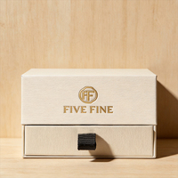 Cajas Rígidas Hechas a Mano con Impresión Personalizada, Materiales Reciclados, Beige Marrón, Laminado Mate, Estilo Cajón de 2 Niveles, para Chocolate y Sushi