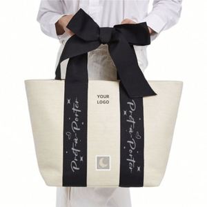 High Quality Durable Eco-friendly Fashion <b>Small</b> Medium Girl Gift Bow Hobo Casual Cute Teenage Ladies Outdoor Travel <b>Shopping</b> Bag - Product Image 3