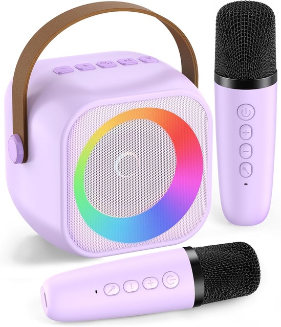 Outdoor Electric Portable Karaoke Light Effects Wireless Microphone Speakers HiFi Stereo App-Controlled Family Party Wedding