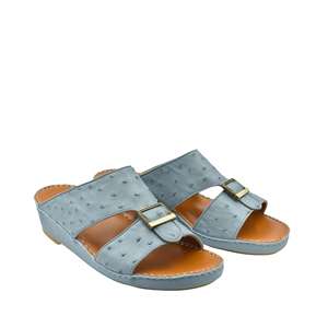 SHIKOL Sandali Arabi Premium in Pelle di Struzzo con Fibbia Metallica Personalizzata, Ciabatte di Lusso Fatte a Mano, Scarpe del Golfo all'Ingrosso, Ramadan - Product Image 6