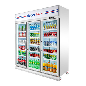 Frigorifero Verticale a <span class=keywords><strong>Doppia</strong></span> Porta Trasparente per Supermercati - Product Image 2
