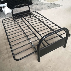 Fournisseur chinois à prix réduit vente directe de <span class=keywords><strong>lit</strong></span> en acier pour adultes canapé-<span class=keywords><strong>lit</strong></span> simple pliant en métal - Product Image 3