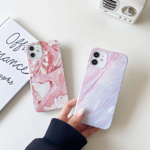 Wholesale Black and White Marble-patterned Matte Phone case for iPhone 16 Pro Max Mobile Phone case