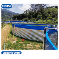 Système de collecte d'eau de pluie sur mesure de 500 m³ pour stockage en vrac, réservoir d'eau commercial pour l'irrigation