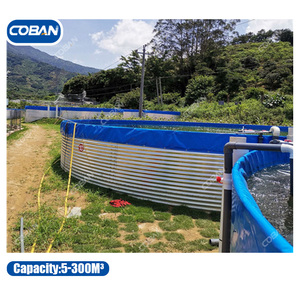 Réservoirs à eau en acier Zincalume à assembler, capacité 5-300m³, pour la collecte d'eau de pluie, l'irrigation et l'abreuvement du bétail - Product Image 1