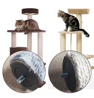 Tube en plastique pour grimpeur à chat DIY de 50 mm, écrou de protection, vis, bouchon/69 76 Cadre d'escalade pour chat PE PP Embout rond en plastique Insert